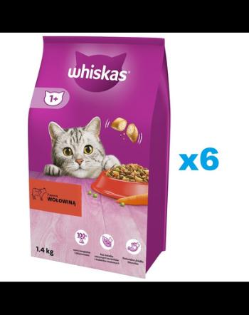 WHISKAS Adult 6x1,4 kg hrana cu vita pentru pisici adulte