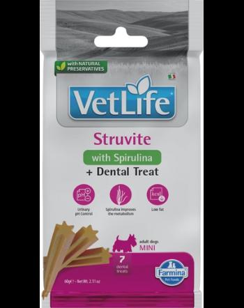 FARMINA Vet Life Dental Treat Struvite Mini 60 g batoane dentare pentru caine de talie mica