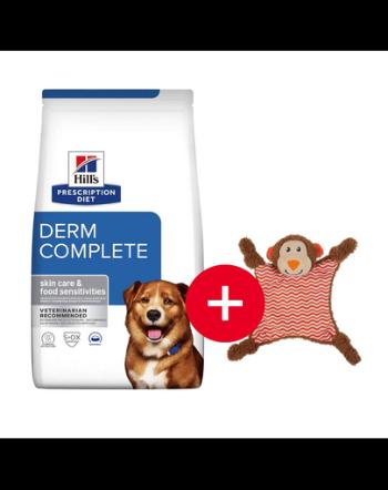 HILL'S Prescription Diet Canine Derm Complete 12 kg hrana ingrijirea pielii + jucarie GRATIS