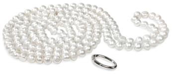 JwL Luxury Pearls Colier lung din perle albe autentice JL0076