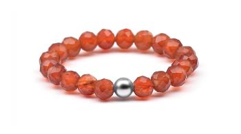 Agato Inel mineral cu carnelian POL-R15 60 mm