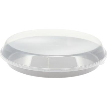 Castron de servit EH din plastic cu capac 35,5 x8,5 cm, gri, gri
