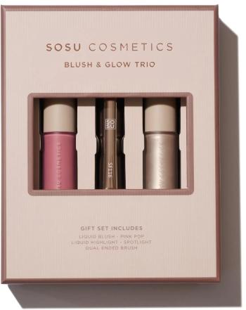 SOSU Cosmetics Set cadou de produse cosmetice decorative Blush & Glow Trio