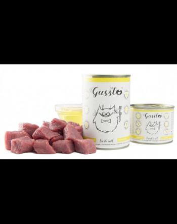 GUSSTO Cat Fresh Calf CARNE PROASPĂTĂ DE VIŢEL 400 g