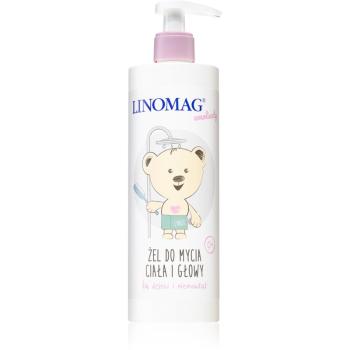 Linomag Emolienty Shampoo & Shower Gel 2 in 1 gel de dus si sampon pentru nou-nascuti si copii 400 ml