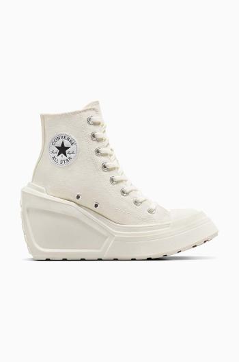 Tenisky Converse Chuck 70 De Luxe Wedge dámske, biela farba, A06479C