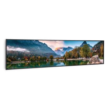 Klarstein Wonderwall Air Art Smart, încălzitor cu infraroșu, vârtej, 120 x 30 cm, 350 W