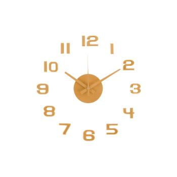 Karlsson 6001YE design autoadeziv ceas galben,diametru 40 cm
