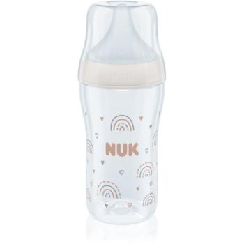 NUK Perfect Match biberon cu controlul temperaturii White 260 ml