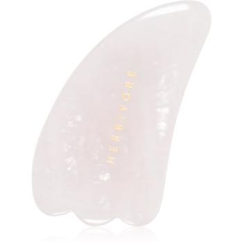 Herbivore Rose Quartz Gua Sha accesoriu de masaj 1 buc