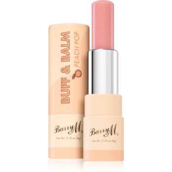 Barry M Buff & Balm balsam pentru netezirea buzelor pentru volum culoare Peach Pop 4 ml