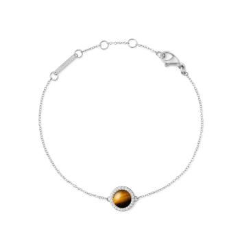 Daniel Wellington Brățară elegantă cu ochi de tigru și cristale DW00401439
