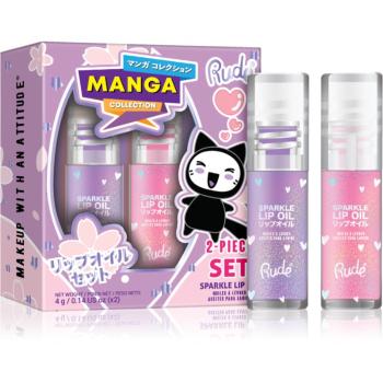 Rude Cosmetics Manga Collection set îngrijire buze Strawberry And Grape Duo