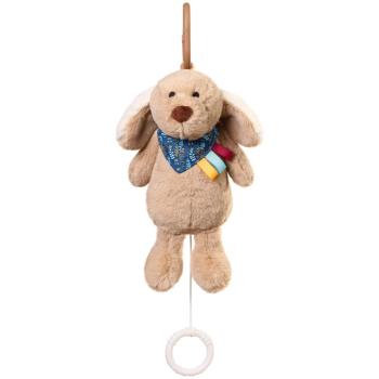 BabyOno Have Fun Musical Toy Dog Willy jucărie suspendabilă contrastantă cu melodie 0 m+ 1 buc