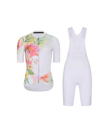 
                         Tricoul și pantaloni scurți de ciclism - FLOWERY 
                