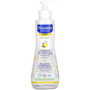 Mustela Gel nutritiv de curățare pentru copii cu ceară de albine pentru pielea uscată (Nourishing Cleansing Gel with Cold Cream) 300 ml