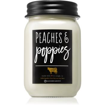 Milkhouse Candle Co. Farmhouse Peaches & Poppies lumânare parfumată Mason Jar 368 g