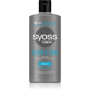 Syoss Men Clean & Cool șampon pentru par normal spre gras 440 ml