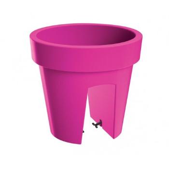 Ghiveci de balustradă Lofly Railing, fucsia, 24,5 cm, 24,5 cm