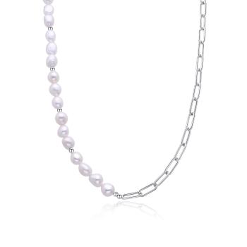 MOISS Colier de lux din argint cu perle autentice NP000111