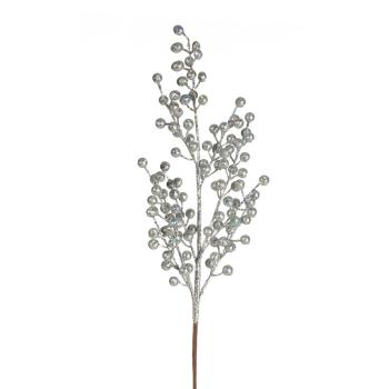 ArtFir Vianočná vetvička 60B | strieborná 45 x 20 cm