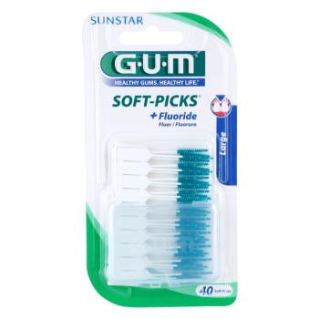 G.U.M Soft-Picks +Fluoride scobitoare mare 40 buc