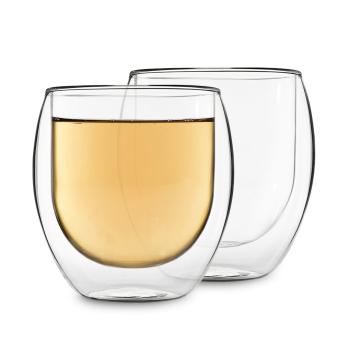 Feelino Ceașcă, Dublu strat, Sticlă borosilicată de înaltă calitate, 2 x 410 ml, Uni