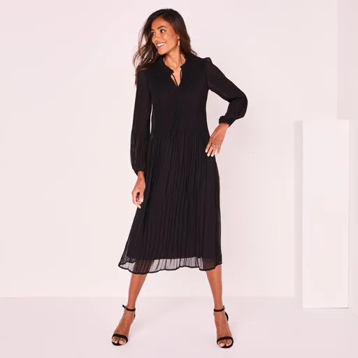 Rochie midi plisată