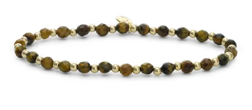 Sparkling Jewels Brățară cu mărgele cu ochi de tigru SBG-GEM09-3MM-MIX