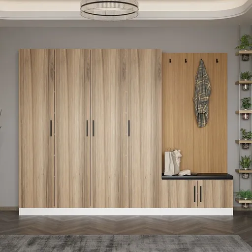 Cuier de perete, Hanah Home, Noah, 270x210x35 cm, Maro