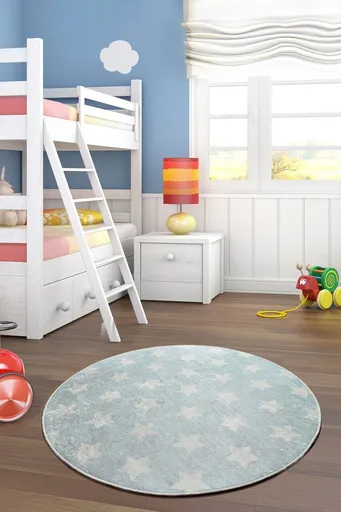 Covor, Yıldız, Albastru/Alb