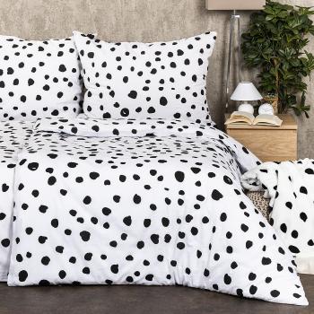 4Home Bavlnené obliečky Dalmatín čiernobiela, 140 x 220 cm, 70 x 90 cm