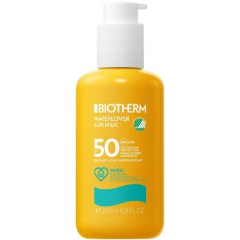 Biotherm Loțiune de protecție solară pentru corp și față SPF 50 Waterlover (Sun Milk) 200 ml