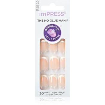 KISS imPRESS The No Glue Mani unghii artificiale autoadeziv Model 30 buc