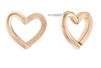 Calvin Klein Cercei fermecători din bronz Inimă Minimalist Hearts 35000392