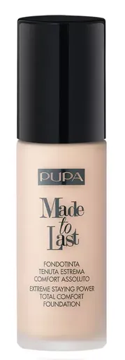 PUPA Milano Machiaj lichid de lungă durată SPF 10 Made To Last (Total Comfort Foundation) 30 ml 010 Porcelain