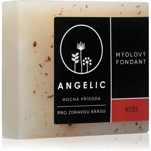 Angelic Soap fondant Růže sapun natural delicat 105 g