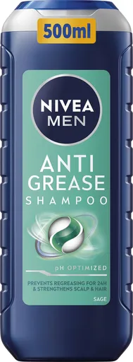Nivea Șampon cu salvie pentru păr gras Men (Anti Grease Shampoo) 500 ml