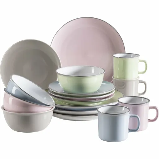 Mäser Set de veselă 16 piese MAILA – mix albastru deschis, albastru deschis