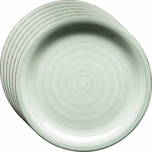 Mäser Set of 6 shallow plates Bel Tempo 27 cm,green, verde