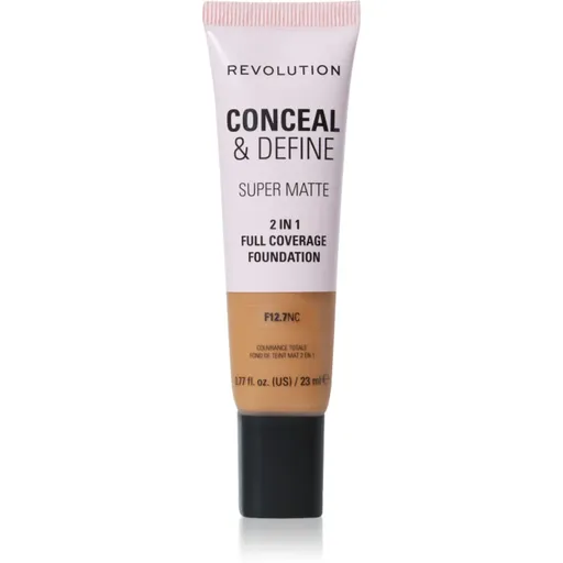 Makeup Revolution Conceal & Define machiaj cu efect matifiant culoare F12.7NC 23 ml