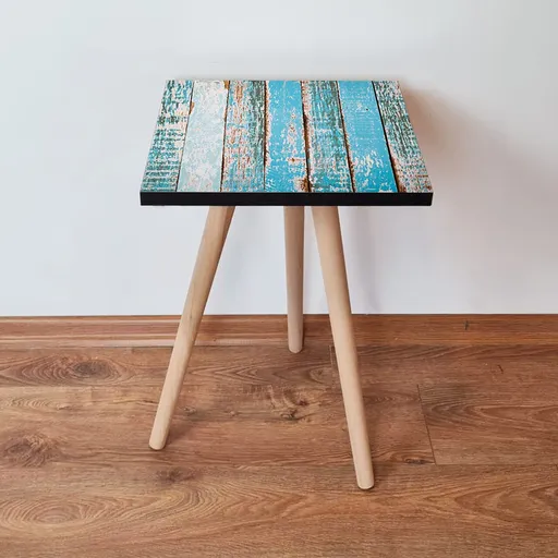 Masuta, Hanah Home, Shp6, 35x42x35 cm, Albastru