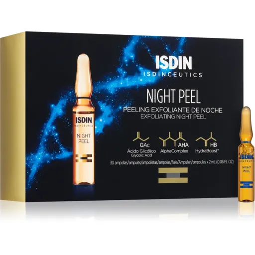ISDIN Isdinceutics Night Peel serum cu efect exfoliant in fiole 30x2 ml