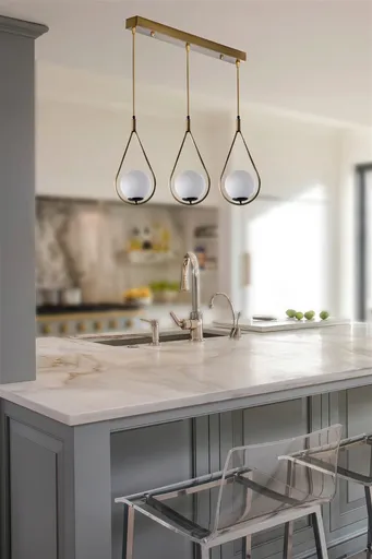 Lustra, Opviq, 846STL2871, Alb / Cupru