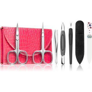 DuKaS Premium Line Solingen 214 Set de manichiură + carcasă Pink