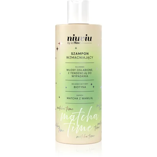 so!flow Matcha Time Strengthening Shampoo sampon fortifiant pentru par slab 300 ml
