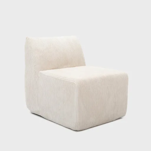 Fotoliu modular Svela, Homla, 80x59.5x62 cm, catifea din poliester, bej