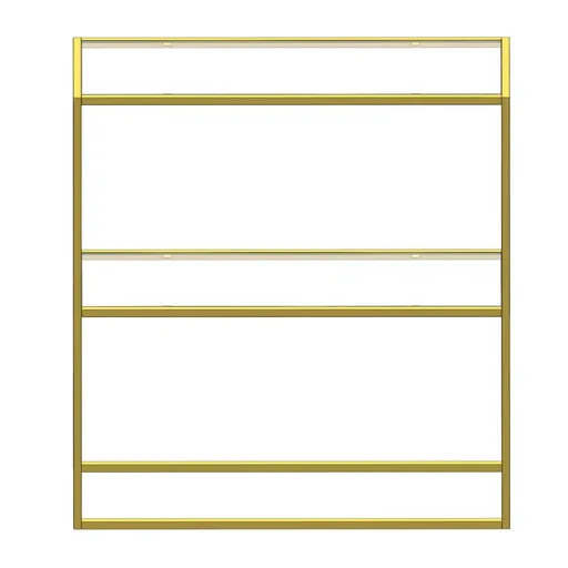 Bufet, Hanah Home, Berra, 80x85x30 cm, Auriu