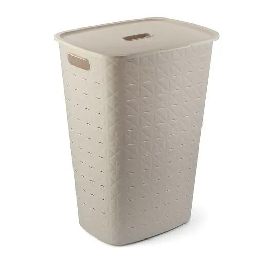 Curver Coș pentru rufe murdare Softex 56 l, bej, bej