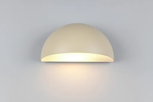 Aplica de perete pentru exterior Maas, TRIO, 27x15.5x14.3 cm, 10W, 1x E27, aluminiu, bej